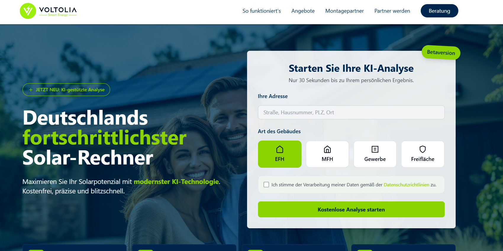 KI-gestützte Dachanalyse